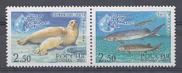  886-887. Россия 2003 год. Сохраним природу Каспийского моря.