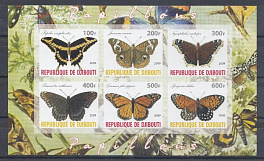 Бабочки. Республика Джибути 2009 год.