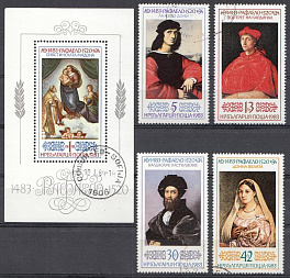 Живопись. Эпоха возрождения. Рафаэль. Болгария 1983 год.